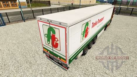 Haut Tanke Transport auf semi-trailer Vorhang für Euro Truck Simulator 2