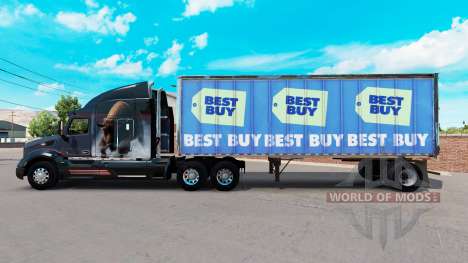 La peau Best Buy sur la petite remorque pour American Truck Simulator