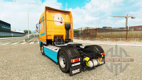 Pezzaioli Pigs skin for DAF truck für Euro Truck Simulator 2