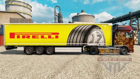 Pirelli de la peau pour les remorques pour Euro Truck Simulator 2