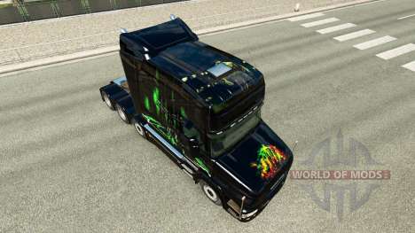 Skin Monster Energy v2 für LKW Scania T für Euro Truck Simulator 2