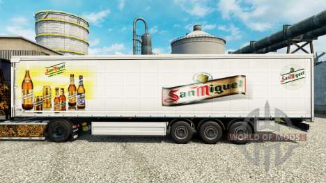 La peau de San Miguel pour semi-remorques pour Euro Truck Simulator 2