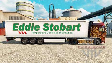 Eddie Stobart de la peau pour les remorques pour Euro Truck Simulator 2