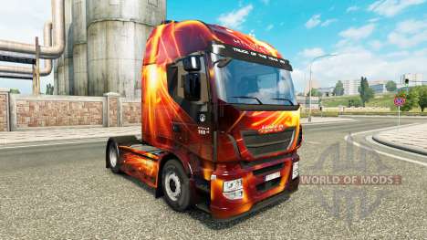 L'incendie Effet de la peau pour Iveco tracteur pour Euro Truck Simulator 2