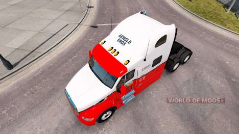 La peau sur Arnold Bros tracteur Peterbilt 387 pour American Truck Simulator