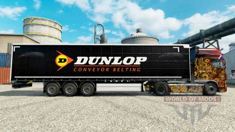 La peau sur Dunlop semi pour Euro Truck Simulator 2
