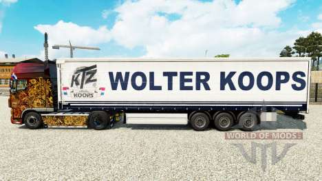 Wolter Koops de la peau pour rideau semi-remorqu pour Euro Truck Simulator 2