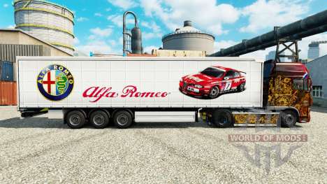 La peau Alfa Romeo Sport sur semi pour Euro Truck Simulator 2