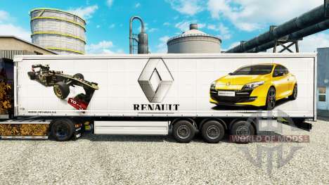 La peau Renault F1 Team pour le semi pour Euro Truck Simulator 2