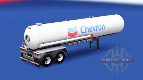 La peau de Chevron dans le réservoir de gaz semi pour American Truck Simulator