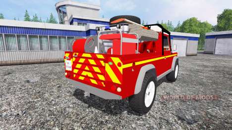 Land Rover Defender 110 [feuerwehr] pour Farming Simulator 2015