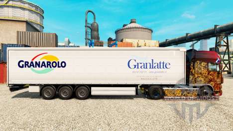 La peau Granlatte pour les remorques pour Euro Truck Simulator 2