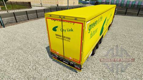 Skin City Link auf einen Vorhang semi-trailer für Euro Truck Simulator 2