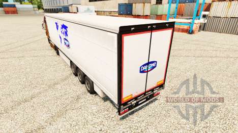 La peau de Danone pour les remorques pour Euro Truck Simulator 2