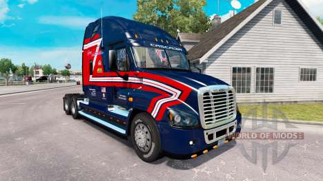 Скин Transporteurs de Fret на Freightliner Casca pour American Truck Simulator