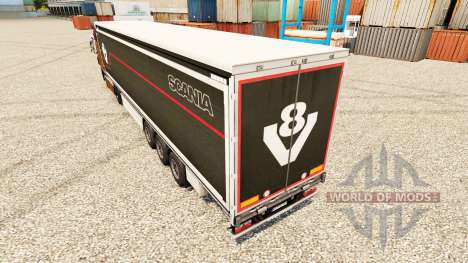 La peau Scania V8 semi pour Euro Truck Simulator 2