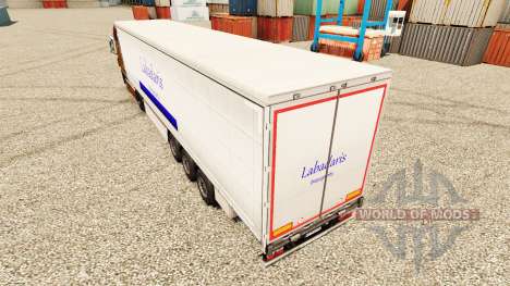 La peau Labadaris Transports sur remorque pour Euro Truck Simulator 2