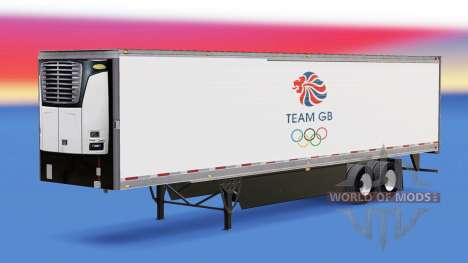 La peau de l'Équipe de GO sur frigorifique semi- pour American Truck Simulator