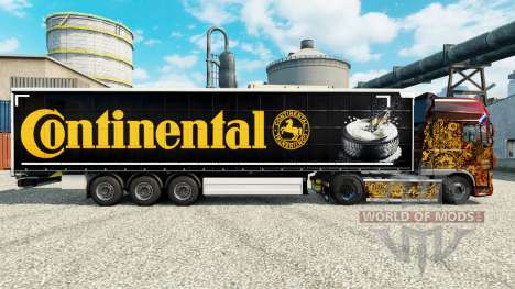 La peau Continental pour les semi-remorques pour Euro Truck Simulator 2