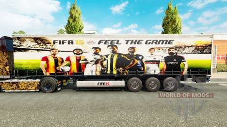 La peau FIFA15 v1.1 pour les remorques pour Euro Truck Simulator 2
