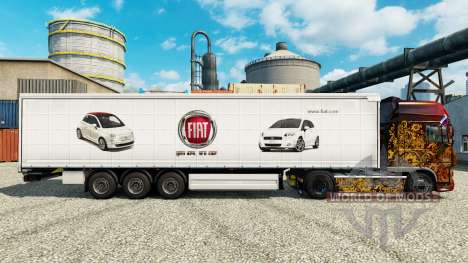 Fiat peau pour les remorques pour Euro Truck Simulator 2