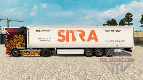 Sitra peau pour rideau semi-remorque pour Euro Truck Simulator 2