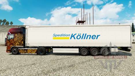 La peau Spedition Kollner sur semi pour Euro Truck Simulator 2