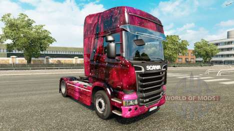 La peau Weltall sur le tracteur Scania pour Euro Truck Simulator 2
