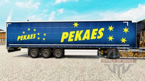 Haut pekaes sa auf einen Vorhang semi-trailer für Euro Truck Simulator 2