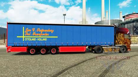 Curtain-side-Sattelanhänger Januar Swijnenburg für Euro Truck Simulator 2
