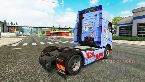 Peau de Tom & Jerry pour Volvo camion pour Euro Truck Simulator 2