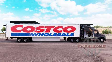 La peau Costco Wholesale étendue de la remorque pour American Truck Simulator