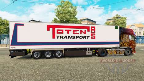 Semi-trailer-Kühlschrank Chereau Toten Transport für Euro Truck Simulator 2