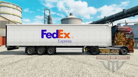 FedEx peau pour les remorques pour Euro Truck Simulator 2