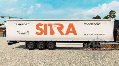 Sitra peau pour rideau semi-remorque pour Euro Truck Simulator 2