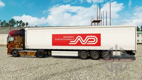 Norbert Dentressangle de la peau pour les remorq pour Euro Truck Simulator 2