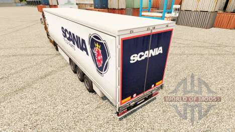 La peau Camion Scania Pièces de semi-remorques pour Euro Truck Simulator 2
