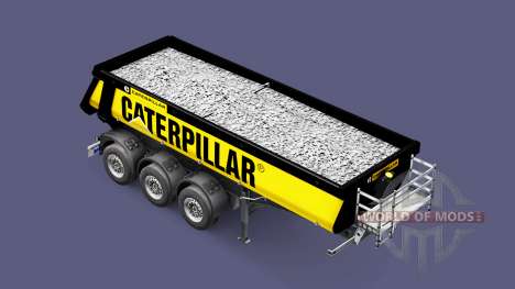 Auflieger Kipper Schmitz Caterpillar für Euro Truck Simulator 2