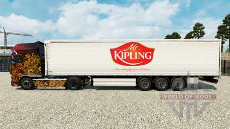 La peau de M. Kipling sur un rideau semi-remorqu pour Euro Truck Simulator 2