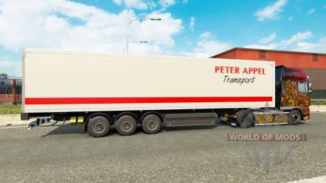 Peter Appel de la peau pour les remorques pour Euro Truck Simulator 2