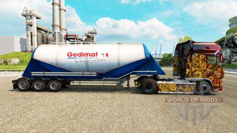 Haut Gedimat Zement semi-trailer für Euro Truck Simulator 2