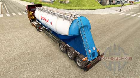 La peau Gedimat de ciment semi-remorque pour Euro Truck Simulator 2