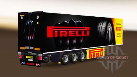 Semi-trailer-Kühlschrank Chereau Pirelli für Euro Truck Simulator 2