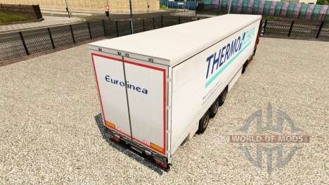 Haut-Thermo-Kette auf einen Vorhang semi-trailer für Euro Truck Simulator 2