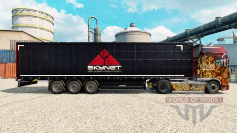 Skynet de la peau pour les remorques pour Euro Truck Simulator 2
