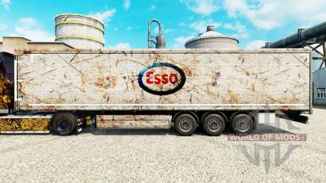 La peau Esso sur semi pour Euro Truck Simulator 2
