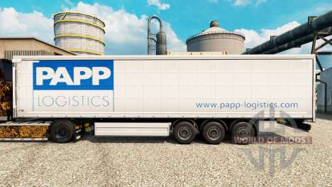 La peau Papp Logistique pour les remorques pour Euro Truck Simulator 2