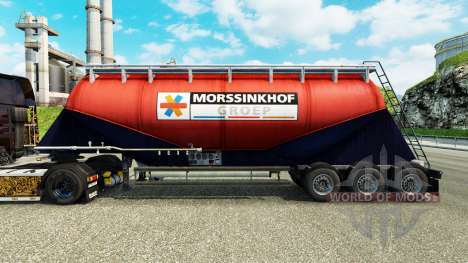 La peau Morssinkhof Groep ciment semi-remorque pour Euro Truck Simulator 2