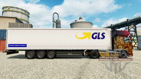 La peau GLS pour les remorques pour Euro Truck Simulator 2