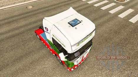 La peau ETS2Studio sur tracteur Scania pour Euro Truck Simulator 2